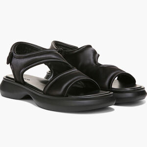 Vince Women's Fresca Black Strappy Slingback Sport Sandals Size 7 (MSRP $285)